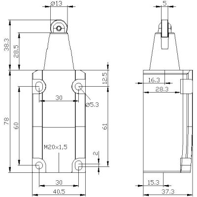 3SE5112-0BD02 - Rozměrový výkres