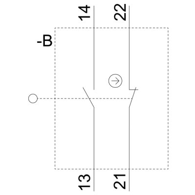 3SE5112-0CH01 - Vnitřní zapojení kontaktů