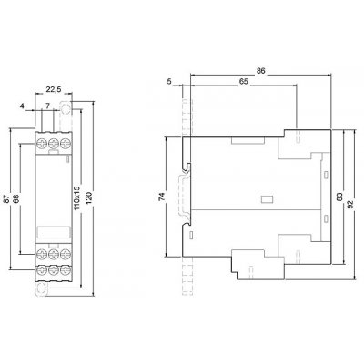 3RN1010-1CM00 - Rozměrový výkres