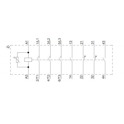 3RT1066-6AP36 - Vnitřní schéma zapojení