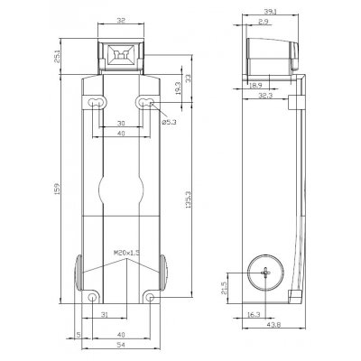 3SE5312-0SB11 - Rozměrový výkres