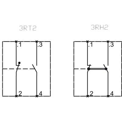 3RH2911-1HA11 - Vnitřní schéma zapojení