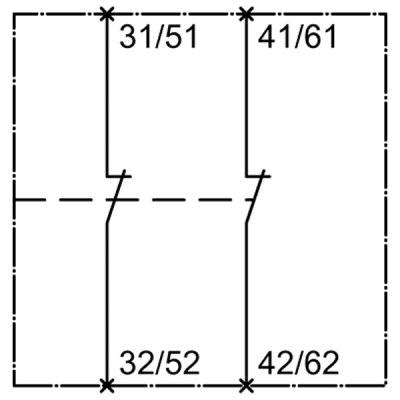 3RH2921-1DA02 - Vnitřní schéma zapojení