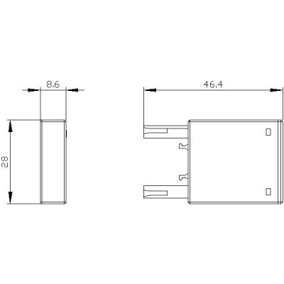 3RT2916-1BD00 - Rozměrový výkres