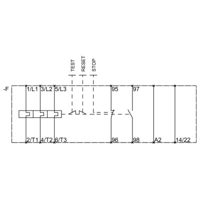 3RU2116-1DB0 - Vnitřní schéma zapojení