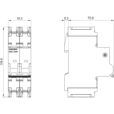 5SJ4216-7HG42 - Rozměrový výkres