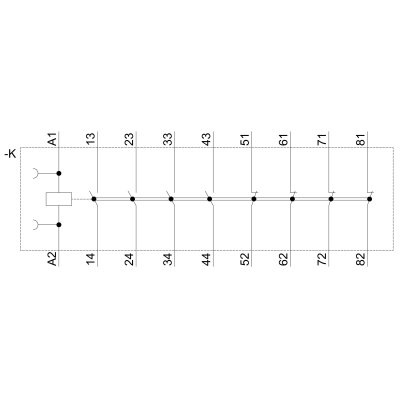 3RH2244-1BB40 - Vnitřní schéma zapojení