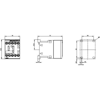 3RH2140-1KB40 - Rozměrový výkres