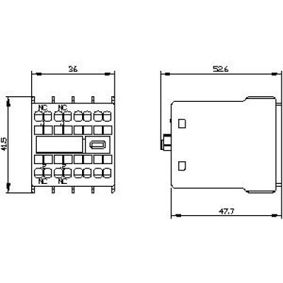 3RH2911-2HA02 - rozměry