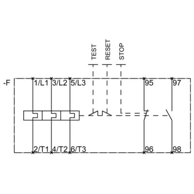 3RU2116-1AC1 - Vnitřní schéma zapojení