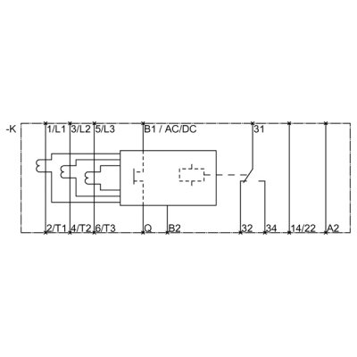 3RR2241-1FA30 - Vnitřní schéma zapojení
