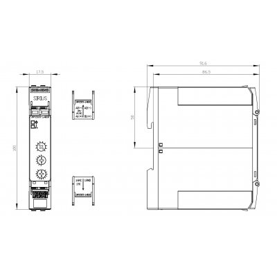 3RP2505-1BW30 - Rozměrový výkres