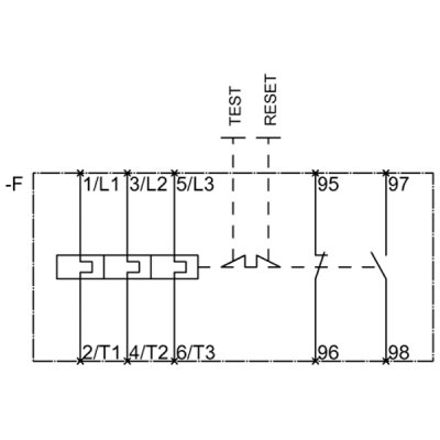 3RB3026-1SB0 - Vnitřní schéma zapojení