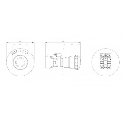 3SU1150-1HB20-3PH0 - Rozměrový výkres