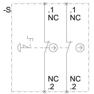 3SU1150-1HB20-3PH0 - Vnitřní schéma zapojení