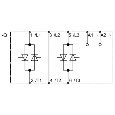 3RF3416-1BB26 - Vnitřní schéma zapojení