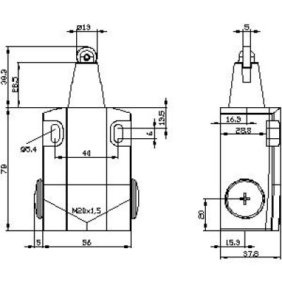 3SE5122-0LD02 - rozměrový výkres