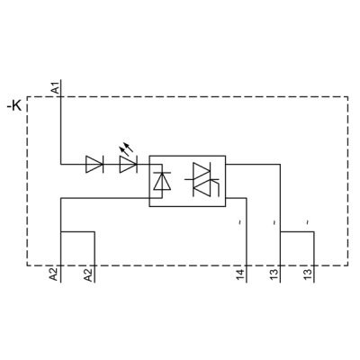 3RQ3052-1SM50 - Vnitřní schéma zapojení