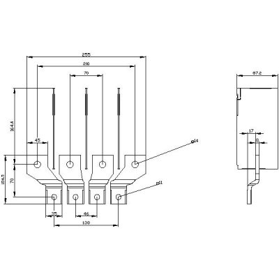 3VA9484-0QC00 - Rozměrový výkres