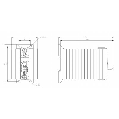 3RF2350-3AA04 - Rozměrový výkres