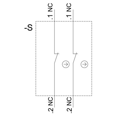 3SU1150-4BF01-3PA0 - Vnitřní schéma zapojení