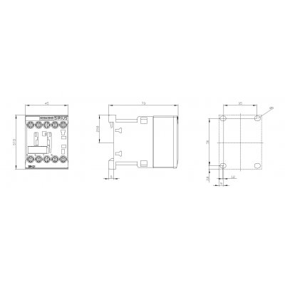 3RH2131-1KB40 - Rozměrový výkres