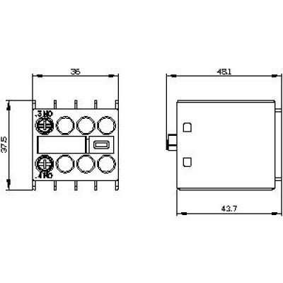 3RH2911-1HA10 - rozměrový výkres