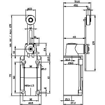 3SE5112-0CH51 - rozměrový výkres