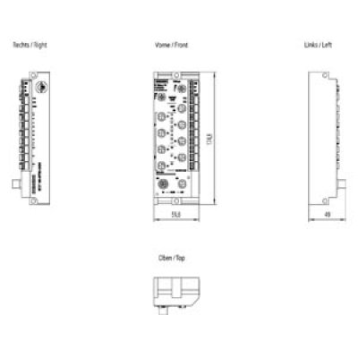 6ES7146-6FF00-0AB0 - technický výkres